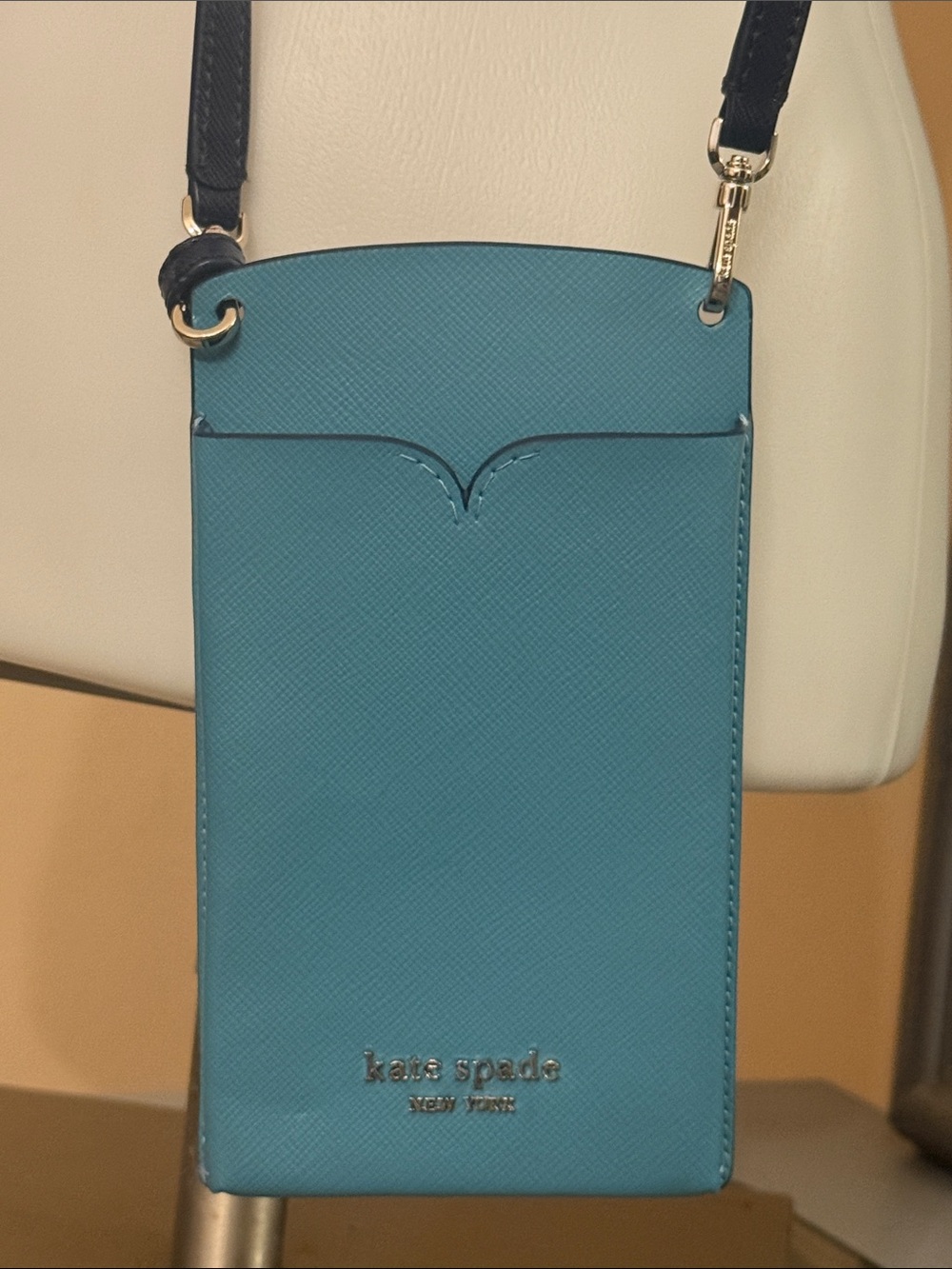 Kate Spade Blue Spencer Slim Crossbody Phone Card Holder Bag